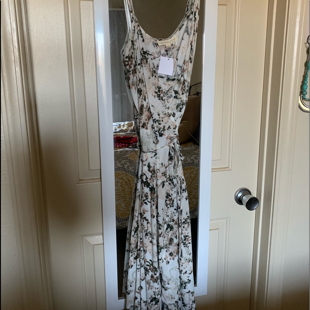 Love stitch wrap dress